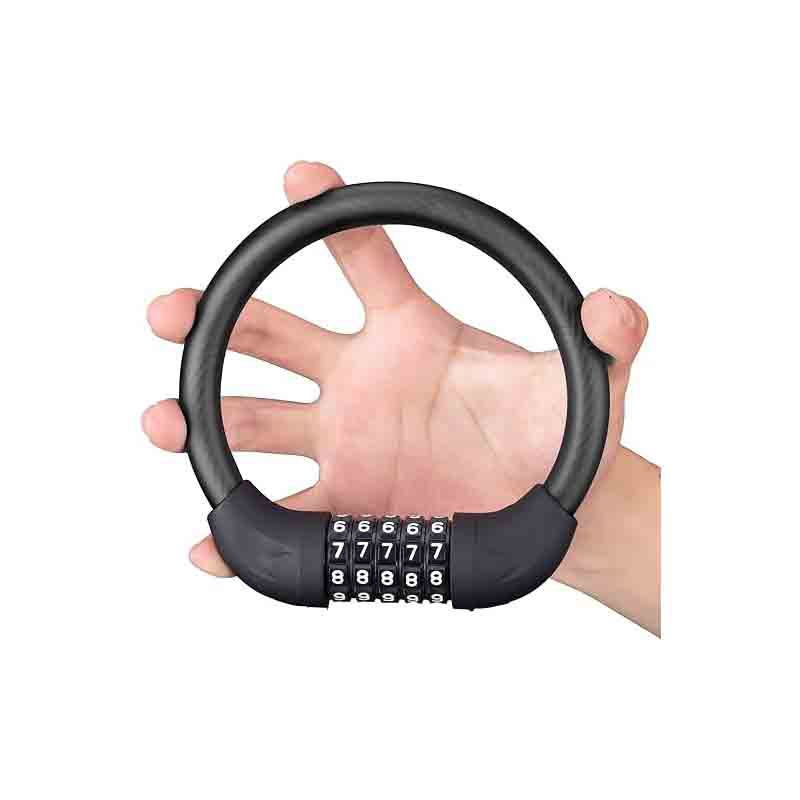 HOTEBIKE 5-Digit Combination Bike Cable Lock – Lightweight, Anti-Theft Security Lock