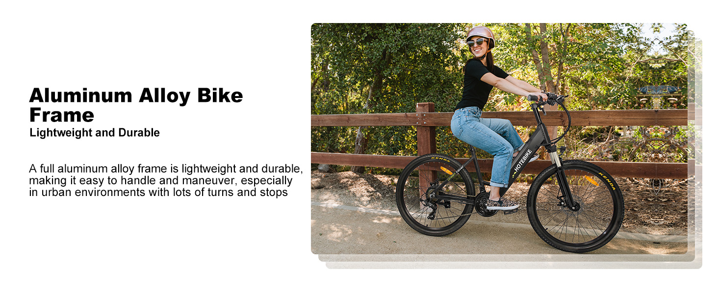HOTEBIKE 36V 350W Bicicleta Elétrica Urbana para Adultos 26 – Leve com Bateria Oculta Removível 8 HOTEBIKE 36V 350W Bicicleta Elétrica Urbana para Adultos 26 – Leve com Bateria Oculta Removível - Bicicleta Elétrica Canadá - 8